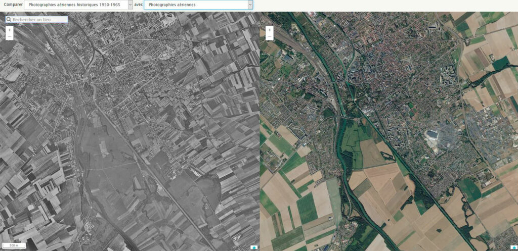 Évolution du territoire - Photos aériennes