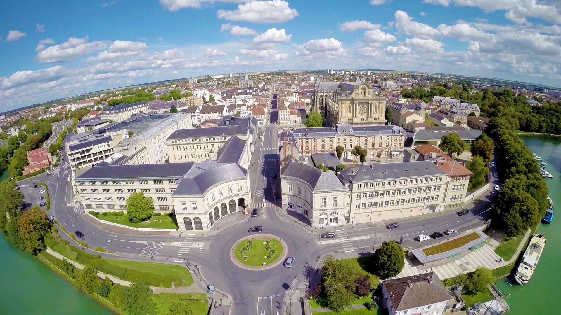 Vue aérienne Chalons-en-Champagne